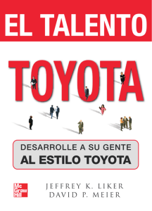 El talento Toyota - Desconocido