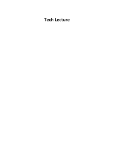 Tech Optimization for Debate: Lecture Notes