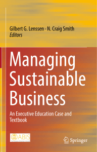 Managing Sustainable Business: An Executive Education Case and Textbook