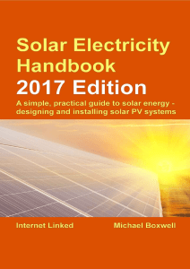 solar electricity handbook 2017