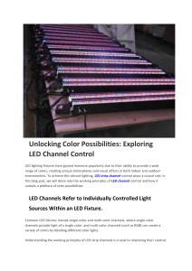 Unlocking Color Possibilities Exploring LED Channel Control