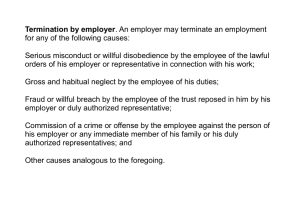 Employee Termination Causes: Legal Guide