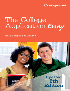 Sarah Myers McGinty - The College Application Essay (2015, College Board) - libgen.li