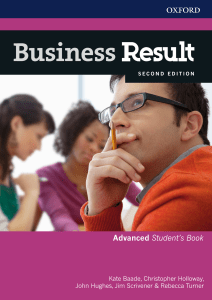 Baade K , Holloway Ch , Hughes J , Scrivener J , Turner R Business Result. Second Edition