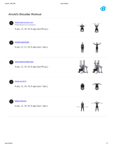 Arnold's Classic Shoulder and Arms Workout