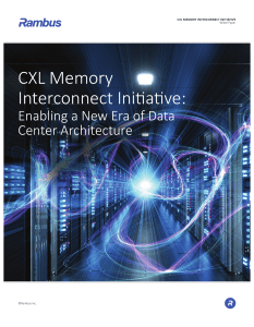 CXL Memory Interconnect Initiative white paper
