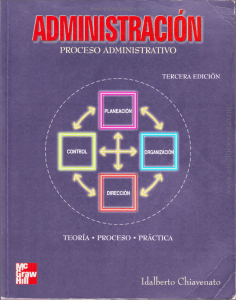 Administración - Proceso administrativo - Idalberto Chiavenato - 3ed
