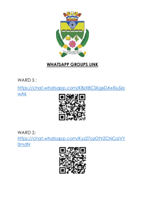 Vklm Ward 1 to 7 WhatsApp Groups Link