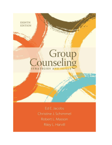 Group Counselling text 8th