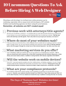 10 Uncommon Questions to Ask Before Hiring A Web Designer