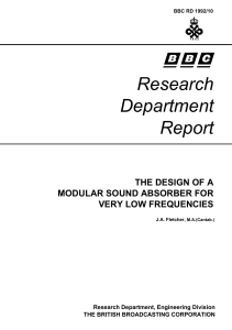 BBC 1992-10 The Design of a modular sound absorber for very low frequencies 