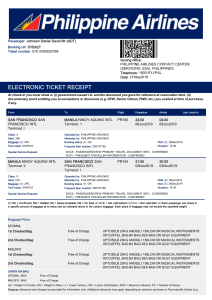 philippine airlines dummy ticket