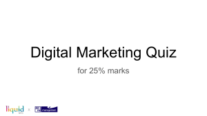 PPM Manajemen - Digital Marketing Quiz