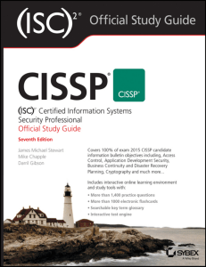 CISSP (ISC)2 Certified Information Systems Security Professional Official Study Guide by Stewart , James M.Chapple, Mik
