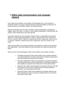 Computer Network and Datacommunication uni