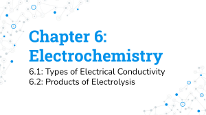 C6.1-6.2  Electrochemistry