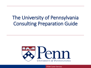 Penn Consulting Case - Case Book