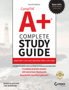 CompTIA A+ Complete Study Guide- Exam Core 1 220-1001 and Exam Core 2 220-1002