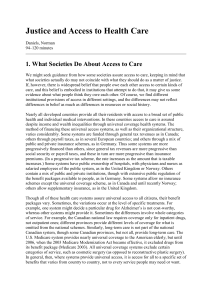 Justice and Access to Health Care