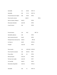 Workout Plan: Strength Training Exercises & RPE