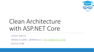 Clean Architecture with ASP.NET Core
