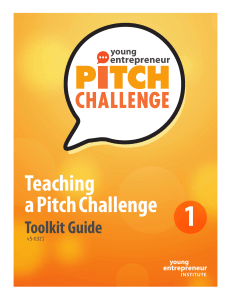 1. Facilitating a Pitch Challenge