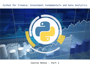 Python+for+Finance+-+Course+Notes+-+Part+I
