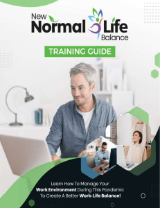 New Normal Life Balance Training Guide
