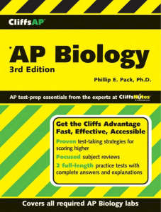 Cliffs AP Biology, Wiley Publishing, 3 Edition