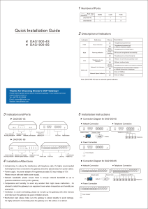DAG1000-4S&8S Quick Installation Guide