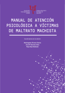 Manual de atencion psicológica a victimas de maltrato machista