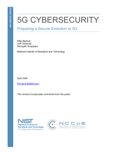 5G CYBERSECURITY Preparing a Secure Evolution to 5G