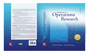 10th EDicao introduction to operations research
