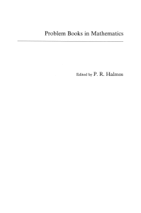 [Problem Books in Mathematics 2] Donald J. Newman (auth.) - A Problem Seminar (1982, Springer New York) - libgen.li