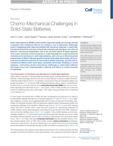 Chemo-Mechanical Challenges in Solid-State Batteries