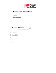 Business Statistics Complete Business St