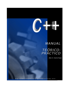 C + + Manual teórico-práctico