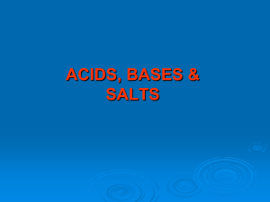ACID BASES AND SALTS