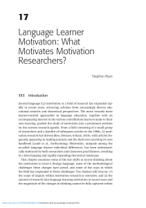 language learner motivation what motivates motivation researchers