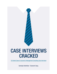 Case Interviews Cracked Case Interviews
