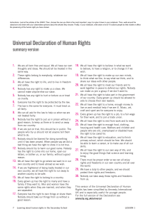 Human Rights in the Secondary School (1)