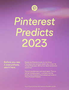 Pinterest Predicts PDF 2023