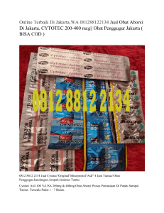 Online Terbaik Di Jakarta,WA 081288122134 Jual Obat Aborsi Di Jakarta, CYTOTEC 200-400 mg