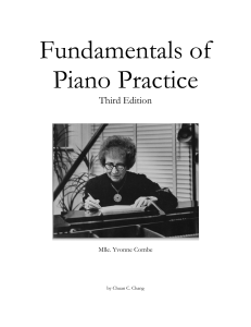 Fundamentals of piano practice