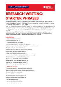 Research Starter phrases 2014 Accessible