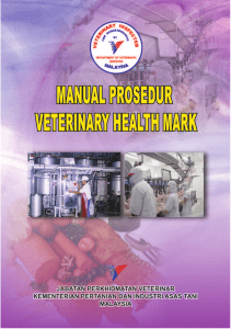 Manual Prosedur Veterinary Health Mark (VHM)