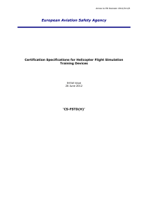 Helicopter Flight Simulation Training Certification