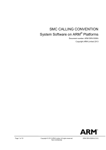 ARM DEN0028A SMC Calling Convention