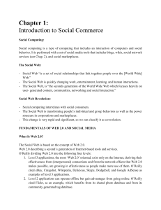 Chapter 1 - Introduction to Social Commerce