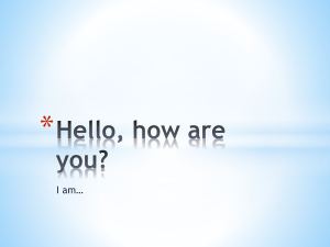 Hello, how are you